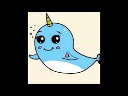 how to draw narwhal كيفية رسم رسم حوت صغير teaching art art art for kids