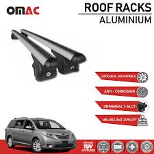 2020 toyota sienna roof rack cross bars. Roof Rack Cross Bars Luggage Carrier Silver For Toyota Sienna Xl30 201 Omac Shop Usa Auto Accessories