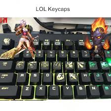 League of legends keycap , gift for boyfriend ,custom keycap handmade ,artisan keycaps r4,keycap set for cherry switch keyboards cccoolart 5 out of 5 stars (47) sale price $28.86 $ 28.86 $ 36.07 original price $36.07 (20% off. Custom Lol Hero Skill And Head Portrait Keycap Personality Translucent Mechanical Keyboard Key Caps Keyboards Aliexpress