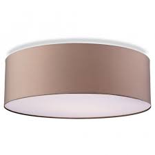 Flush mounted lighting is made from various materials and it also has many styles and designs. Contemporary Flush Ceiling Light In Taupe Finish