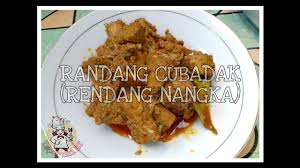 Rendang sayur nangka muda, daging giling dan kacang merah. Resep Rendang Nangka Randang Cubadak Khas Dapur Uni Et Youtube