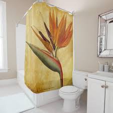 Bird Of Paradise Shower Curtain Zazzle Com In 2020 Curtains Colorful Shower Curtain Boho Style Bathroom