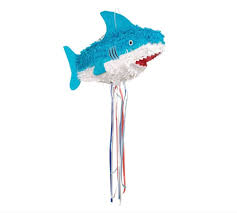 Unique 68976 niebieski rekin 3D sznurek Pinata | 1 szt : Amazon.pl: Arts &  Crafts