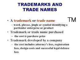 The trademark cost using a trademark attorney will likely cost around $1,500 to $2,000. Intangible Assets Study Objective 8 Intangible Assets Rights