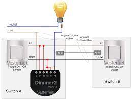 20a switch as a nightlight wiring. Apnt 137 Standard 2 Way Lighting Circuit Using Fibaro Dimmer 2 Vesternet