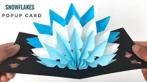It will require some patience but it is definitely fun sheet of heavier cardstock or posterboard to serve as the card. Snowflakes Popup Card Unique Design For Christmas Diy Tutorial By Paper Folds 961 Youtube