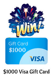 $100 visa gift card (plus $5.95 purchase fee) 4.8 out of 5 stars 20,459. Win A 1000 Visa Gift Card Visa Gift Card Paypal Gift Card Walmart Gift Cards