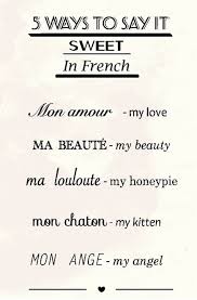 Pin On Sweet In French
