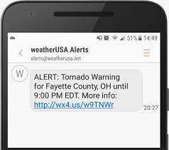Has been issued for the following counties until 4am. Free Weather Alerts By Text Message And E Mail