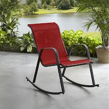 Essential Garden Bartlett Sling Rocking Chair Red Rocking Chair Chair Kenmore