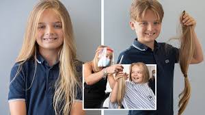 Nagisa from assassination classroom has long hair tied into pigtails, which makes him look like a girl. Boy 9 Donates His 2ft Long Hair To Children With Cancer After Having First Haircut Heart