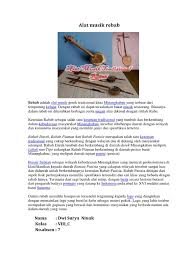 Dengan dipukul, maka gong akan menghasilkan suara membranofon. Alat Musik Rebab