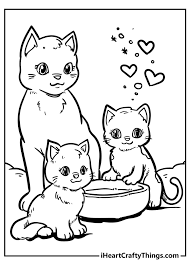 Grab those crayons, markers, or any other coloring supplies you like, give it a go. Cute Cat Coloring Pages 100 Unique And Extra Cute 2021