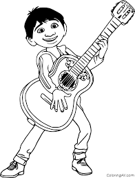 23 Free Printable Coco Coloring Pages In Vector Format Easy To Print From Any Device And Automatically F Coloring Pages Cartoon Coloring Pages Disney Drawings