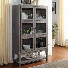 Marla Modern Rustic Curio Cabinet