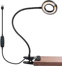 Light weight and convenient to be carried everywhere clip the light on the frame of your notebook cable length: Amazon Com Ivict Clip On Led Light Usb Reading Light With 3 Color Modes 10 Brightness Levels Eye Protection Bed Night Desk Lamp 360 Flexible Gooseneck Clamp Ring Light For Laptop Video Conference