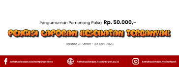 Tempat berkualitas dan terbaik untuk menonton anime sub indi secara online. Daftar Penerima Hadiah Pulsa 50 000 Periode 23 Maret 20 April 2020 Kemahasiswaan It Telkom