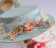Another Vintage Hat Shaped Candy Box Antique Christmas Easter Candy Easter Surprise