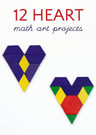 Valentine S Day Math Art Ideas Without Worksheets Math Art Projects Math Art Math Valentines
