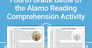 Fourth Grade Battle Of The Alamo Reading Comprehension Activity Easy To Grade Comprehension Activities Reading Comprehension Activities Reading Comprehension
