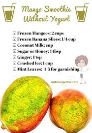 12 How To Make A Smoothie Recipes Without Yogurt Nutri Inspector Mango Smoothie Mango Smoothie Healthy Mango Smoothie Recipe Without Yogurt