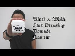 Black & white pluko lite 7oz: Black White Hair Dressing Pomade Review Youtube