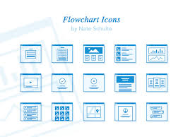 flowchart icon set sketch freebie download free resource