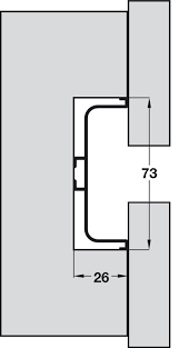 Profile Handle For Horizontal Fixing Between Doors And Drawers Gola System C Plus Ha In 2020 Handleless Kitchen Cabinets Furniture Handles Furniture Details Design