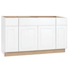 Full extension drawers with 125 lbs. Hampton Bay Hampton Assembled 36x34 5x24 In Sink Base Kitchen Cabinet In Satin White Ksb36 Sw At The Ho Home Depot Kitchen Base Cabinets Kitchen Base Cabinets
