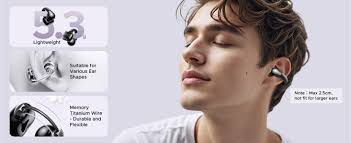 UGREEN Bluetooth 5.4 Wireless Earbuds Single Microphone Call Noise  Reduction Open Bluetooth Headphones HiTune S3 Black Ai Noise Cancellation  Earphones Lightweight Earclip Design