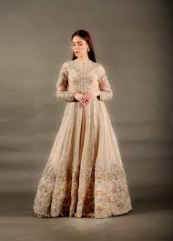 Blush Gota Dori Long Jacket Set