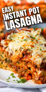 Instant Pot Lasagna Is Great For Any Day Of The Week Serve With Soup And Salad For A Hearty Me In 2020 Pot Lasagna Instant Pot Soup Recipes Instant Pot Dinner Recipes