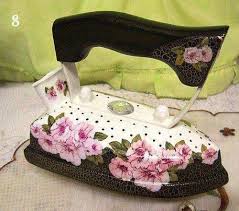 Ferro Eletrico Antigo Pintado Ferro De Passar Roupas Ferro De Passar Antigo Artesanato Chique Gasto