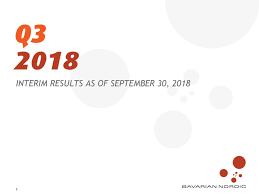 The bavarian nordic as equities center is a collection of modules for bavarian nordic equity research and analysis. Bavarian Nordic A S 2018 Q3 Results Earnings Call Slides Otcmkts Bvnkf Seeking Alpha