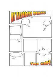Here are twelve printable comic book pages to spark your child's imagination and creativity. English Worksheet Comic Book Style Worksheet Comic Book Style Comic Books Worksheets
