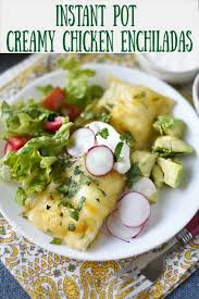 Instant Pot Creamy Chicken Enchiladas Recipe Instant Pot Dinner Recipes Creamy Chicken Enchiladas Easy Instant Pot Recipes