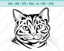 Download Cat Svg File Stylized Cat Silhouette Svg Png Dfx Cat Etsy