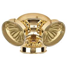 It definitely will become a great conversation piece of your house! Three Light Ceiling Fan Light Kit In Polished Brass Finish 16150b 02 Fixture This