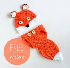 The modern high rise style and stretchy band make sure you'll have a good fit for your baby. Crochet Cute Fox Baby Hat And Diaper Cover Free Pattern Cool Creativities