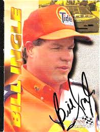 BILL INGLE signed 1995 FINIDH LINE card NASCAR Crew Chief #93