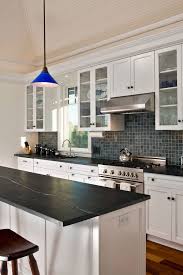 50 Black Countertop Backsplash Ideas Tile Designs Tips Advice In 2020 Black Kitchen Countertops White Cabinets Black Countertops Backsplash For White Cabinets