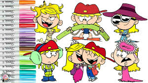 Printable christmas coloring pages drawings pictures to draw loud house characters cars coloring pages disney stained glass happy new year fireworks house colouring pages color. The Loud House Coloring Book Compilation Lola And Lana Loud Sprinkled Donuts Youtube