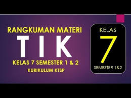 Lks tik kelas 7 semester 1. Kelas 7 Smp Tik Kurikulum Ktsp Semester 1 Dan 2 Youtube