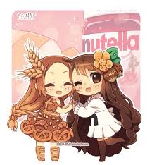Chibi Nutella And Pan Anime Chibi Kawaii Anime Ich Liebe Anime