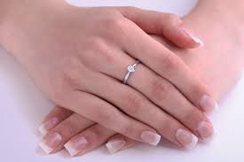 Single Stone Engagement Ring For Women In Platinum With A Pear Shaped Diamond