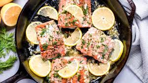 This recipe fuses sockeye salmon with traditional thai flavors for a truly tasty piece of fish. Healthy Lemon Garlic Salmon