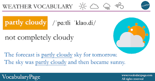 We did not find results for: Weather Vocabulary Partly Cloudy