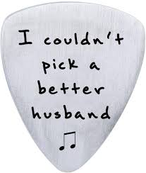 The best gift ideas for your husband's birthday are of course going to be those which cater to his lifestyle and interests. Amazon Com Husband Birthday Valentine S Day Gift Ideas From Wife I Couldn T Pick A Better Husband Guitar Pick Personalized Gifts For Musician Man Wedding Anniversary Christmas Musical Instruments