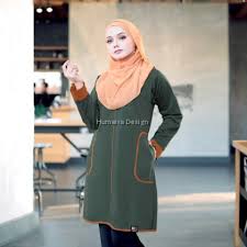 10 style anak kuliahan berhijab. Tshirt Muslimah Humaira Design