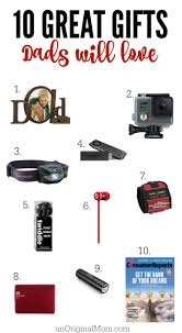 So, this christmas let him know how much he is loved, by choosing a gift from our list of best christmas gifts for your dad. Great Gifts For Dad Unoriginal Mom Gifts For Dad Christmas Gift For Dad Great Gifts For Dad
